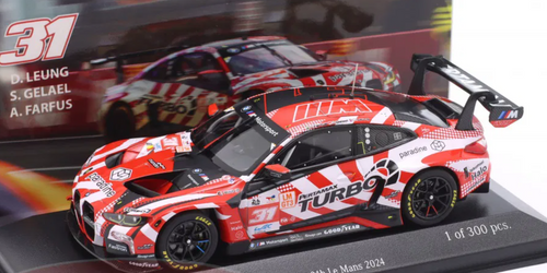 1/43 Minichamps 2024 BMW M4 GT3 #31 24h LeMans Team WRT Augusto Farfus, Darren Leung, Sean Gelael Car Model 1/43 Minichamps 2024 BMW M4 GT3 #31 24h LeMans Team WRT Augusto Farfus, Darren Leung, Sean Gelael Car Model