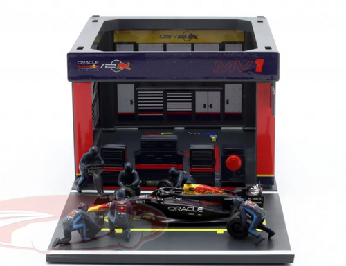 1/43 BBurago 2024 Formula 1 Pit Stop Diorama Max Verstappen #1 Formula 1 World Champion 1/43 BBurago 2024 Formula 1 Pit Stop Diorama Max Verstappen #1 Formula 1 World Champion