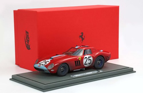 1/18 BBR 1964 Ferrari 250 GTO 24 H Le Mans #25 Ireland Maggs Dirty Version Car Model Limited 20 Pieces