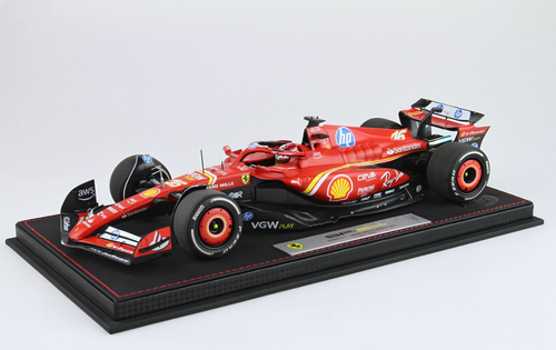 CASE CRACKED AS-IS 1/18 BBR 2024 Formula 1 Ferrari SF24 Monaco GP Winner Charles Leclerc Diecast Car Model with Luxury Package CASE CRACKED AS-IS 1/18 BBR 2024 Formula 1 Ferrari SF24 Monaco GP Winner Charles Leclerc Diecast Car Model with Luxury Package