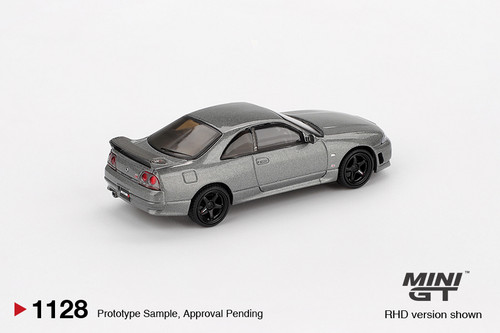 1/64 Mini GT Nissan Skyline GT-R GTR R33 Nismo BCNR33 CRS Version (Dark Metal Grey) Diecast Car Model