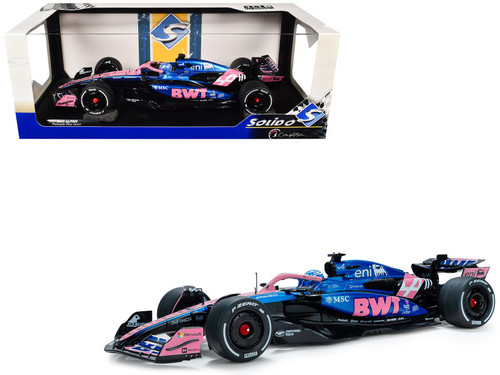 1/18 Solido 2025 Formula 1 Bahrain GP 7th Place Alpine A525 #10 Pierre Gasly Diecast Car Model