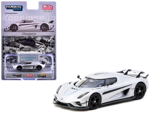 Koenigsegg Regera Silver Metallic with Blue Accents and