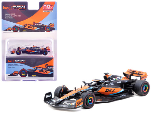 1/64 Tarmac Works 2023 Formula 1 McLaren MCL60 Australian GP 8th Place #81Oscar Piastri Diecast Car Model