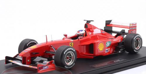 1/12 GP Replicas 1999 Formula 1 Michael Schumacher Ferrari F399 #3 2nd Brazilian GP Car Model with Driver Figure