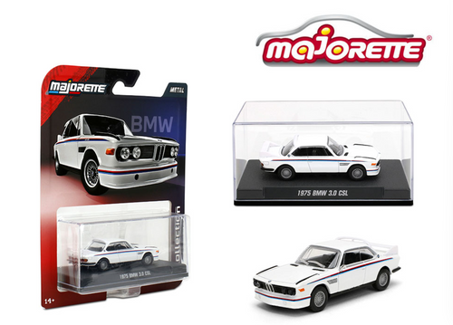 1/64 Majorette 1975 BMW 3.0 CSL (White) Diecast Car Model 1/64 Majorette 1975 BMW 3.0 CSL (White) Diecast Car Model