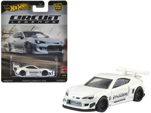 Subaru BRZ Pandem RHD (Right Hand Drive) White Metallic "Circuit Legends" Series Diecast Model Car by Hot Wheels Subaru BRZ Pandem RHD (Right Hand Drive) White Metallic "Circuit Legends" Series Diecast Model Car by Hot Wheels