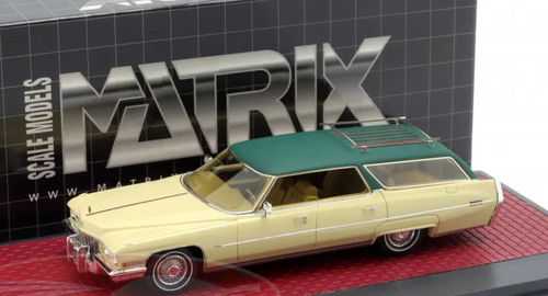 1/43 Matrix 1972 Cadillac DeVille ASC Wagon Dean Martin (Cream & Green) Car Model 1/43 Matrix 1972 Cadillac DeVille ASC Wagon Dean Martin (Cream & Green) Car Model