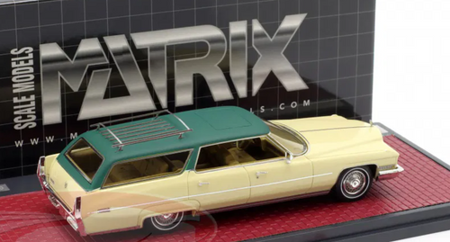 1/43 Matrix 1972 Cadillac DeVille ASC Wagon Dean Martin (Cream & Green) Car Model 1/43 Matrix 1972 Cadillac DeVille ASC Wagon Dean Martin (Cream & Green) Car Model