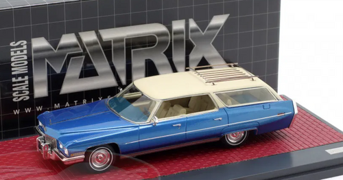 1/43 Matrix 1972 Cadillac DeVille ASC Stationwagon (Blue & Beige) Car Model 1/43 Matrix 1972 Cadillac DeVille ASC Stationwagon (Blue & Beige) Car Model