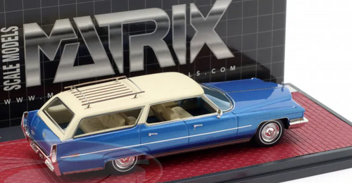 1/43 Matrix 1972 Cadillac DeVille ASC Stationwagon (Blue & Beige) Car Model 1/43 Matrix 1972 Cadillac DeVille ASC Stationwagon (Blue & Beige) Car Model
