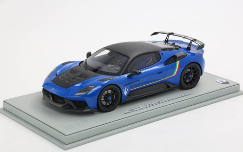 1/18 BBR Maserati GT2 Stradale (Infinito Blue with Italian Flag) Car Model 1/18 BBR Maserati GT2 Stradale (Infinito Blue with Italian Flag) Car Model