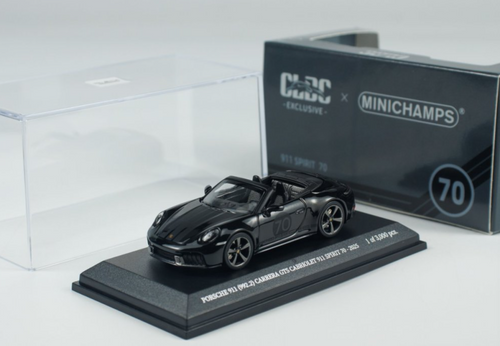 1/64 Minichamps 2025 Porsche 911 992.2 Carrera GTS Cabriolet 911 Spirit 70 (Black) Diecast Car Model 1/64 Minichamps 2025 Porsche 911 992.2 Carrera GTS Cabriolet 911 Spirit 70 (Black) Diecast Car Model