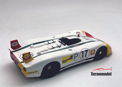 1/18 Tecnomodel Porsche 908-02 Flunder Int. Hockenheim 1970 Car #17 7° Place Driver: G. Larrousse  Limited Edition Car Model