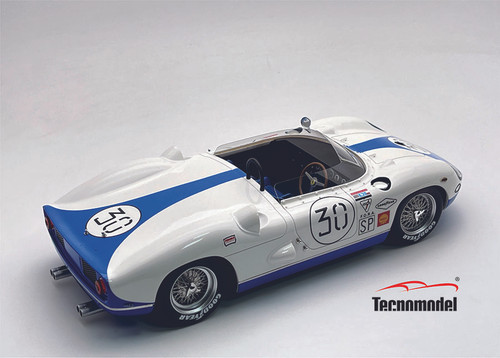 1/18 Tecnomodel Ferrari 330P Sebring 12h 1965 car #30 Mecom Racing Team Driver: P. Rodriuguez - G. Hill Limited Edition Car Model