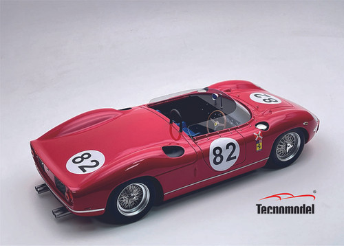 1/18 Tecnomodel Ferrari 330P Bridgehampton 500 kms 1964 car #82 NART Driver J. Fulp Limited Edition Car Model 1/18 Tecnomodel Ferrari 330P Bridgehampton 500 kms 1964 car #82 NART Driver J. Fulp Limited Edition Car Model