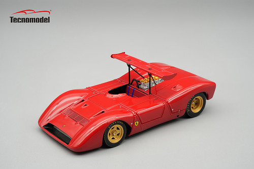 1/43 Tecnomodel Ferrari 612 Can-Am press red color 1968 Limited Edition Car Model 1/43 Tecnomodel Ferrari 612 Can-Am press red color 1968 Limited Edition Car Model