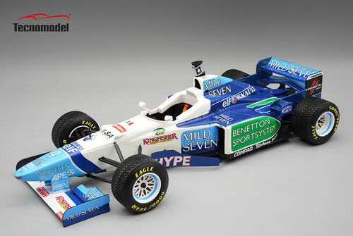 1/18 Tecnomodel Benetton B196 1996 Spanish GP Driver: Gherard Berger Raining Tyres car #4 Limited Edition Car Model 1/18 Tecnomodel Benetton B196 1996 Spanish GP Driver: Gherard Berger Raining Tyres car #4 Limited Edition Car Model