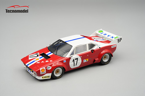 1/43 Tecnomodel Ferrari 308 GTB4 LM Le Mans 24h 1975 car #17 Driver: Gagliardi - Cluxton Limited Edition Car Model 1/43 Tecnomodel Ferrari 308 GTB4 LM Le Mans 24h 1975 car #17 Driver: Gagliardi - Cluxton Limited Edition Car Model