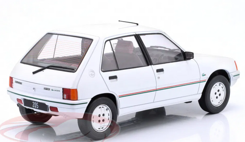 1/18 ModelCarGroup 1984 Peugeot 205 (Lacoste White) Diecast Car Model