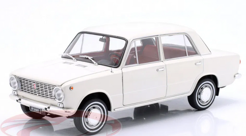1/18 Ixo 1970 Fiat 124 (White) Diecast Car Model