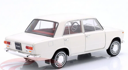 1/18 Ixo 1970 Fiat 124 (White) Diecast Car Model