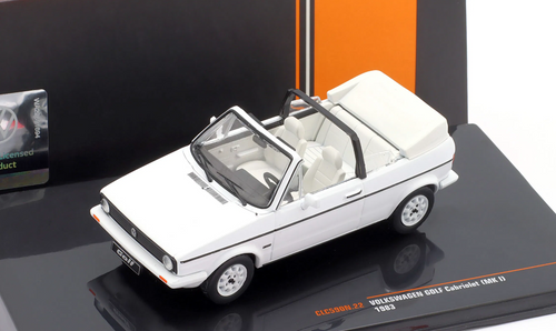 1/43 Ixo 1983 Volkswagen VW Golf II Convertible (White) Diecast Car Model 1/43 Ixo 1983 Volkswagen VW Golf II Convertible (White) Diecast Car Model
