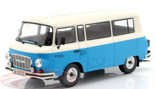 1/24 WhiteBox 1970 Barkas B 100 Bus (Blue & White) Diecast Car Model 1/24 WhiteBox 1970 Barkas B 100 Bus (Blue & White) Diecast Car Model