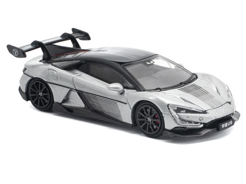 1/64 Poprace Yangwang U9 (Silver) Diecast Car Model
