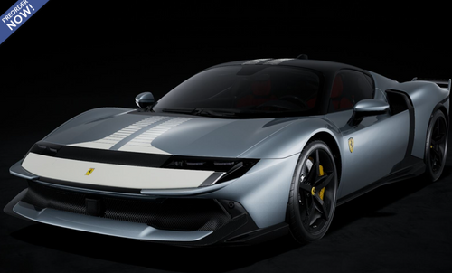 1/18 BBR Ferrari 849 Testarossa Assetto Fiorano (Matte Titanium Grey & White Stripe Press Version) Car Model 1/18 BBR Ferrari 849 Testarossa Assetto Fiorano (Matte Titanium Grey & White Stripe Press Version) Car Model
