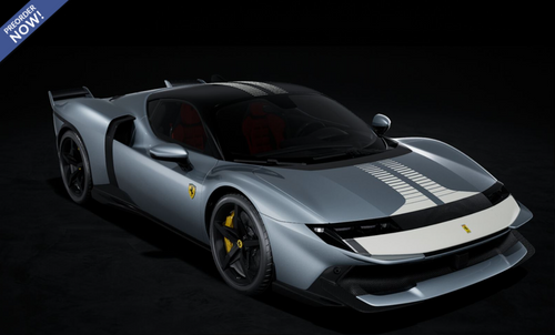 1/43 BBR Ferrari 849 Testarossa Assetto Fiorano (Matte Titanium Grey & White Stripe Press Version) Car Model 1/43 BBR Ferrari 849 Testarossa Assetto Fiorano (Matte Titanium Grey & White Stripe Press Version) Car Model