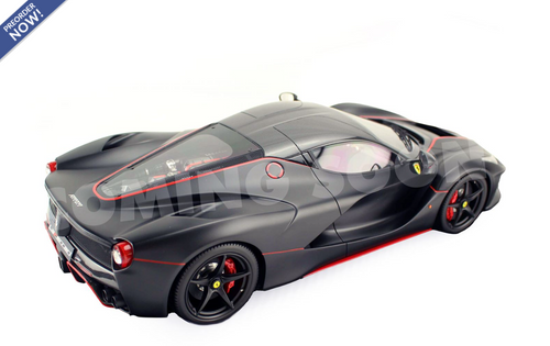 1/12 BBR Ferrari LaFerrari (Matte Black with Red Stripes) Car Model Limited 20 Pieces 1/12 BBR Ferrari LaFerrari (Matte Black with Red Stripes) Car Model Limited 20 Pieces