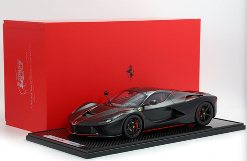 1/12 BBR Ferrari LaFerrari (Matte Black with Red Stripes) Car Model Limited 20 Pieces
