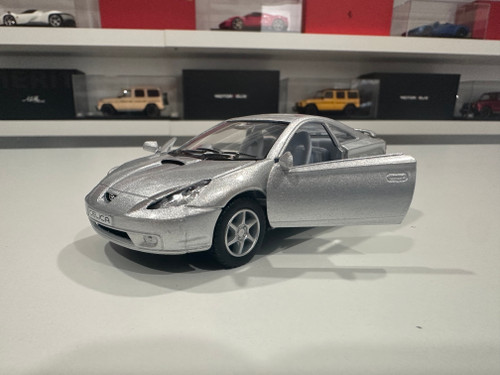 1/34 Kinsmart Toyota Celica (Silver) Diecast Car Model (new no retail box) 1/34 Kinsmart Toyota Celica (Silver) Diecast Car Model (new no retail box)