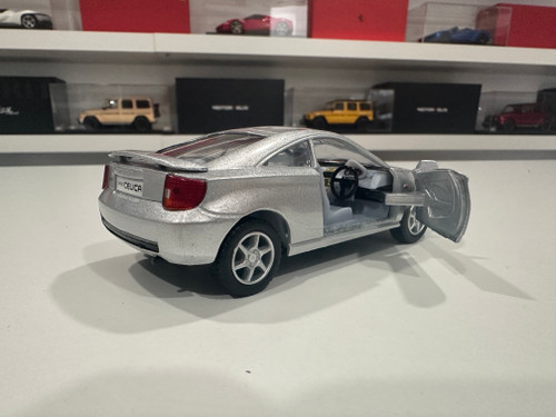 1/34 Kinsmart Toyota Celica (Silver) Diecast Car Model (new no retail box) 1/34 Kinsmart Toyota Celica (Silver) Diecast Car Model (new no retail box)
