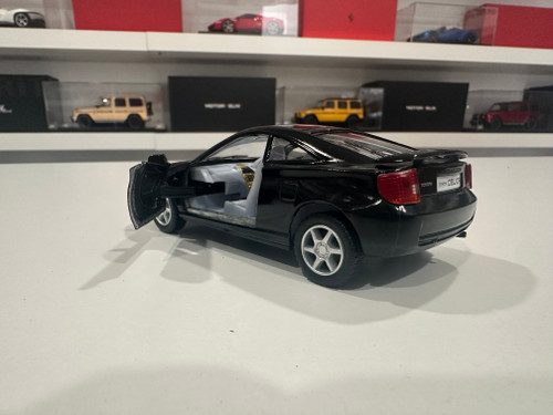 1/34 Kinsmart Toyota Celica (Black) Diecast Car Model (new no retail box) 1/34 Kinsmart Toyota Celica (Black) Diecast Car Model (new no retail box)