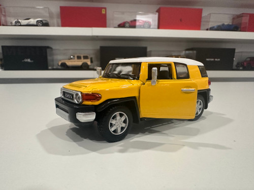 1/36 Kinsmart Kinsmart Toyota FJ Cruiser (Yellow) 4.6" Diecast Car Model (new no retail box) 1/36 Kinsmart Kinsmart Toyota FJ Cruiser (Yellow) 4.6" Diecast Car Model (new no retail box)