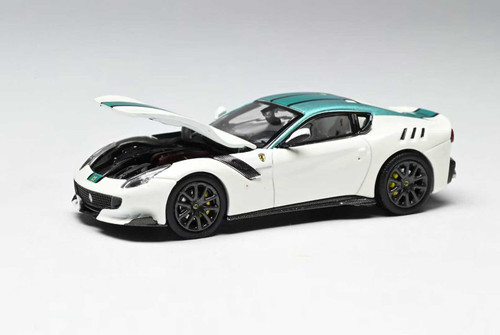 1/64 Stance Hunters Ferrari F12 TDF (Tailor Made Verde Scuro White with Green Top) Diecast Car Model 1/64 Stance Hunters Ferrari F12 TDF (Tailor Made Verde Scuro White with Green Top) Diecast Car Model