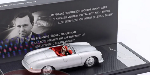 1/43 Dealer Edition 1948 Porsche 356 Nr. 1 Roadster (Silver) Car Model 1/43 Dealer Edition 1948 Porsche 356 Nr. 1 Roadster (Silver) Car Model