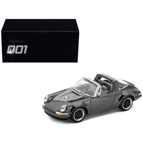 1/64 Poprace Porsche 911 964 Singer Targa (Dark Chrome Black