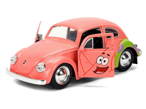1959 Volkswagen Beetle "Patrick Star" Livery Pink "SpongeBob SquarePants" (1999-Current) TV Series "Hollywood Rides" Series 1/32 Diecast Model Car by Jada 1959 Volkswagen Beetle "Patrick Star" Livery Pink "SpongeBob SquarePants" (1999-Current) TV Series "Hollywood Rides" Series 1/32 Diecast Model Car by Jada