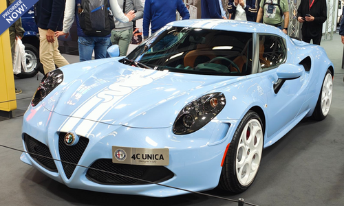 1/18 BBR Alfa Romeo 4C Competizione (Light blue) Car Model Limited 50 Pieces