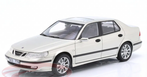 1/18 Cult Scale Models 1998 Saab 9-5 Turbo Aero (Silver Metallic) Diecast Car Model 1/18 Cult Scale Models 1998 Saab 9-5 Turbo Aero (Silver Metallic) Diecast Car Model