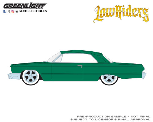 CHASE CAR 1/64 Greenlight Lowrider 1964 Chevrolet Impala SS (Green
