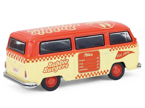 1975 Volkswagen Type 2 Van "Bubbie Burgers Food Truck" Orange and Cream "Blue Collar Collection" Series 14 1/64 Diecast Model Car by Greenlight 1975 Volkswagen Type 2 Van "Bubbie Burgers Food Truck" Orange and Cream "Blue Collar Collection" Series 14 1/64 Diecast Model Car by Greenlight