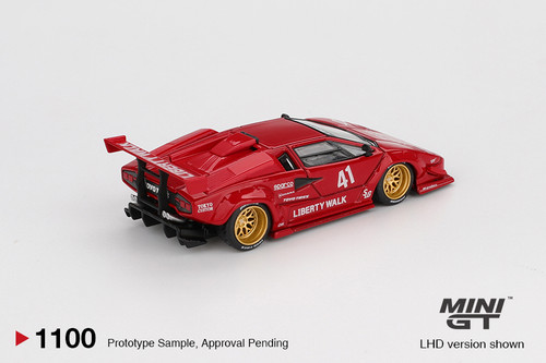 1/64 Mini GT Lamborghini Countach LB-WORKS (Black) Diecast Car