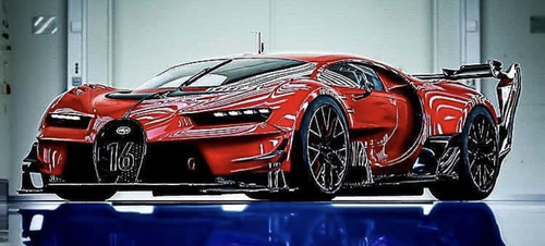 1/18 HH Model Bugatti Vision GT (Metallic Red) Car Model 1/18 HH Model Bugatti Vision GT (Metallic Red) Car Model
