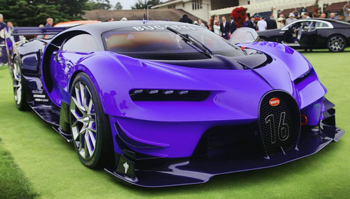 1/18 HH Model Bugatti Vision GT (Violet Purple Carbon) Car Model 1/18 HH Model Bugatti Vision GT (Violet Purple Carbon) Car Model