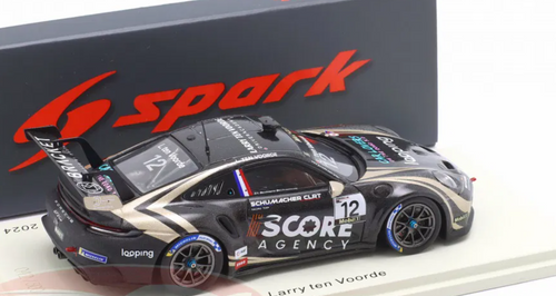 1/43 Spark 2024 Porsche 911 GT3 Cup #12 Porsche Supercup Champion Schumacher CLRT Larry ten Voorde Car Model 1/43 Spark 2024 Porsche 911 GT3 Cup #12 Porsche Supercup Champion Schumacher CLRT Larry ten Voorde Car Model