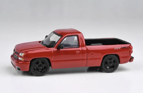1/64 Paragon 2006 Chevrolet Silverado Single Cab (Victory Red) Diecast Car Model 1/64 Paragon 2006 Chevrolet Silverado Single Cab (Victory Red) Diecast Car Model